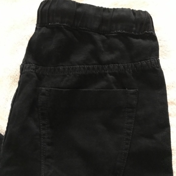 NWT One Teaspoon Shabbies Drawstring Boyfriend Jeans in fox black - Picture 7 of 8